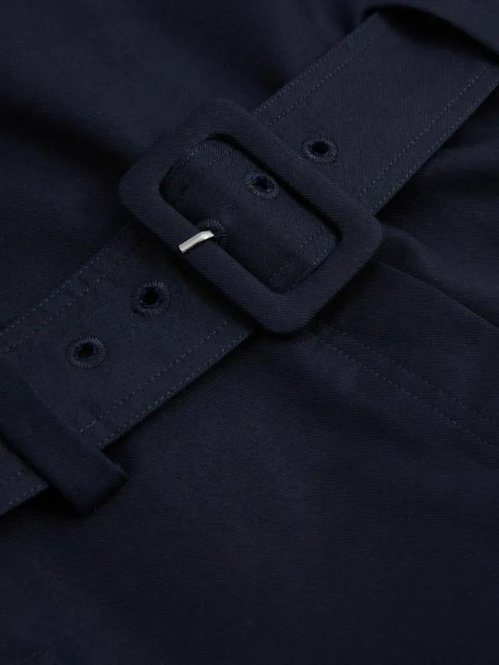 REISS Jumpsuits and Rompers Women Strapless Belted Wide Leg Jumpsuit Navy
