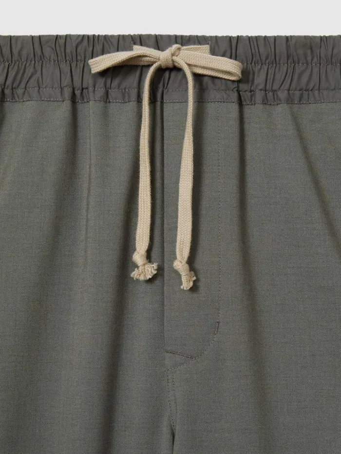 REISS Pants WomenMen Reiss Les 100 Ciels Twill Trousers With Lyocell And Wool Charcoal