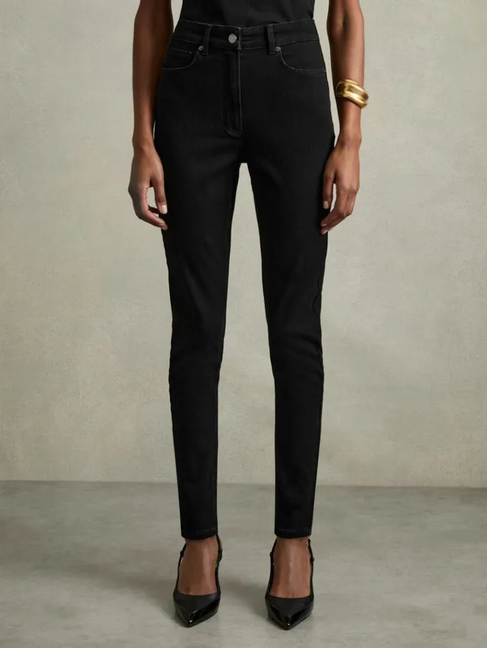 REISS Pants Women Skinny Jeans Black