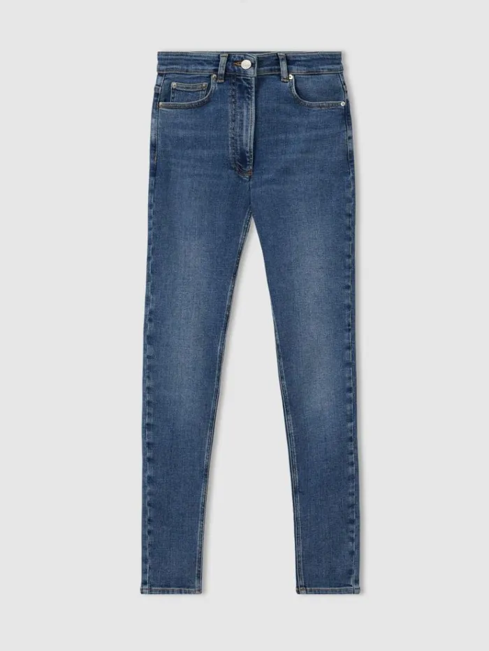 REISS Pants Women Skinny Jeans Mid Blue