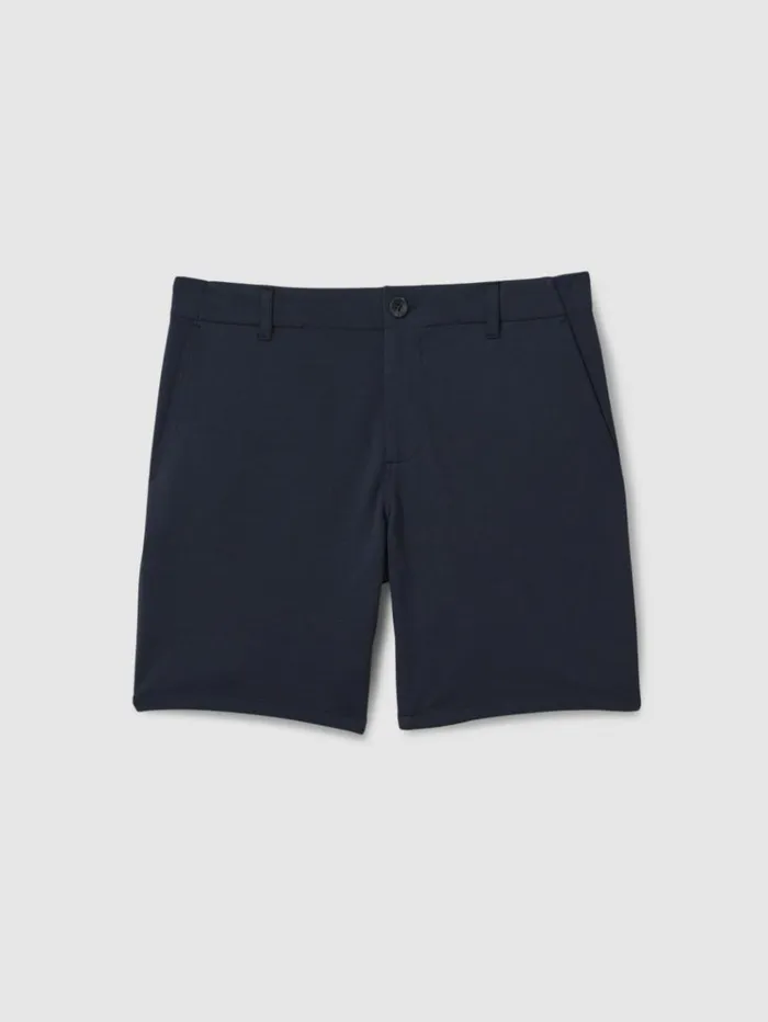 REISS Shorts Men Paige Tailored Knitted Shorts Deep Anchor