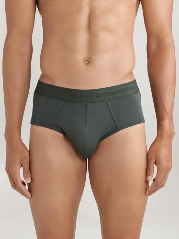 REISS Socks and Underwear Men CH Studios Boxer Briefs With TENCEL Fibers Pine Green