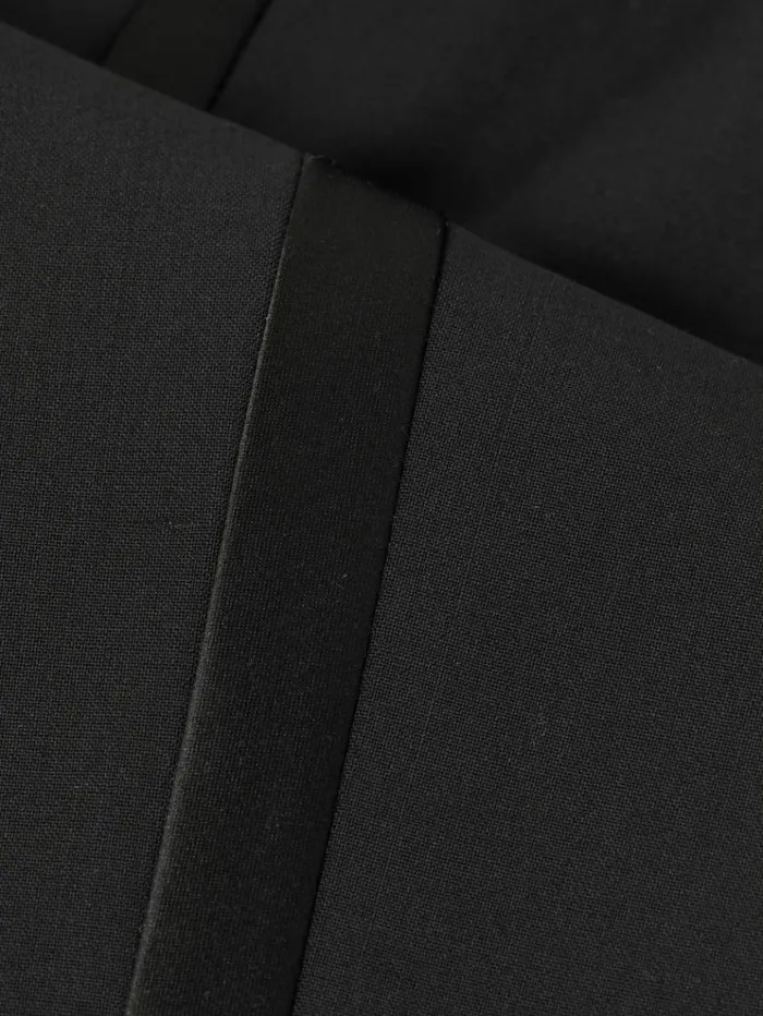 REISS Suits and Tailoring Children Tuxedo Satin Stripe Trousers Black