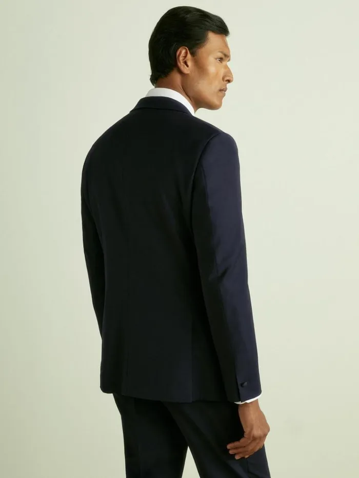 REISS Suits and Tailoring Men Modern Fit Single Breasted Tuxedo Jacket Navy