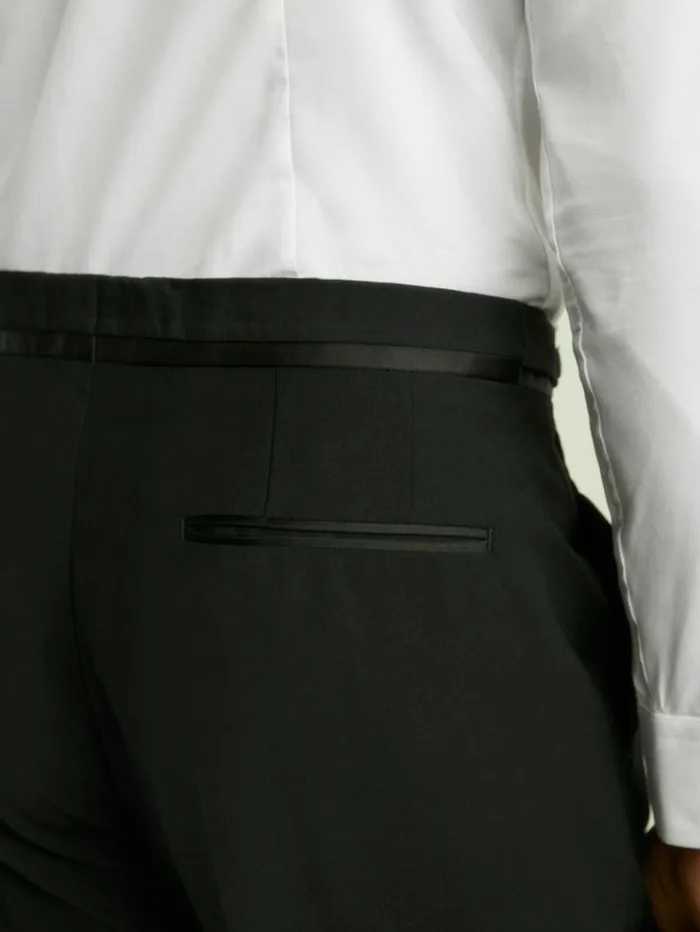 REISS Suits and Tailoring Men Modern Fit Tuxedo Trousers Black