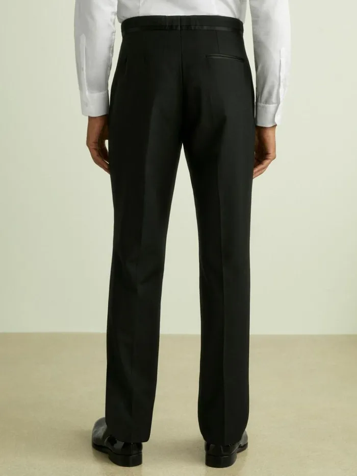 REISS Suits and Tailoring Men Modern Fit Tuxedo Trousers Black