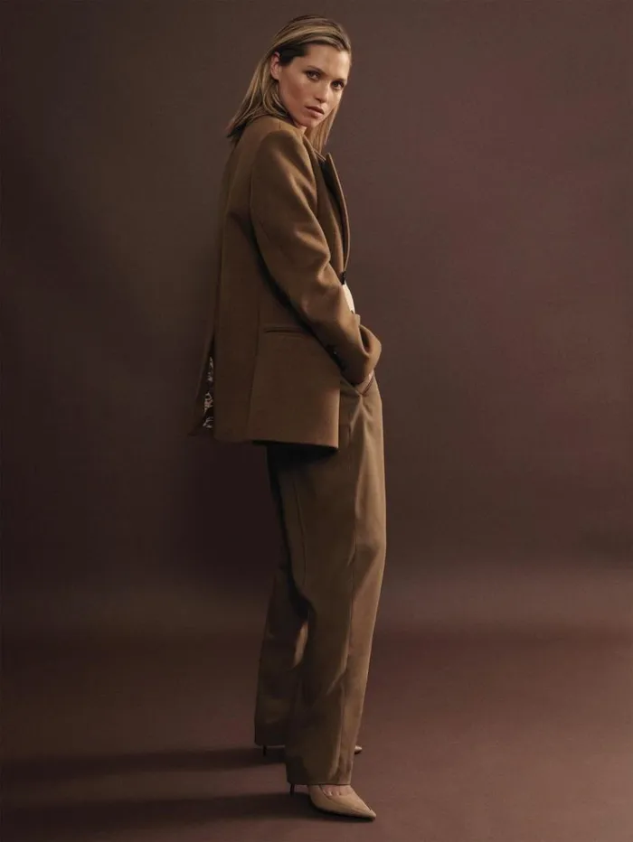 REISS Suits and Tailoring Women Atelier Virgin Wool And CamelBlend Suit Jacket Camel