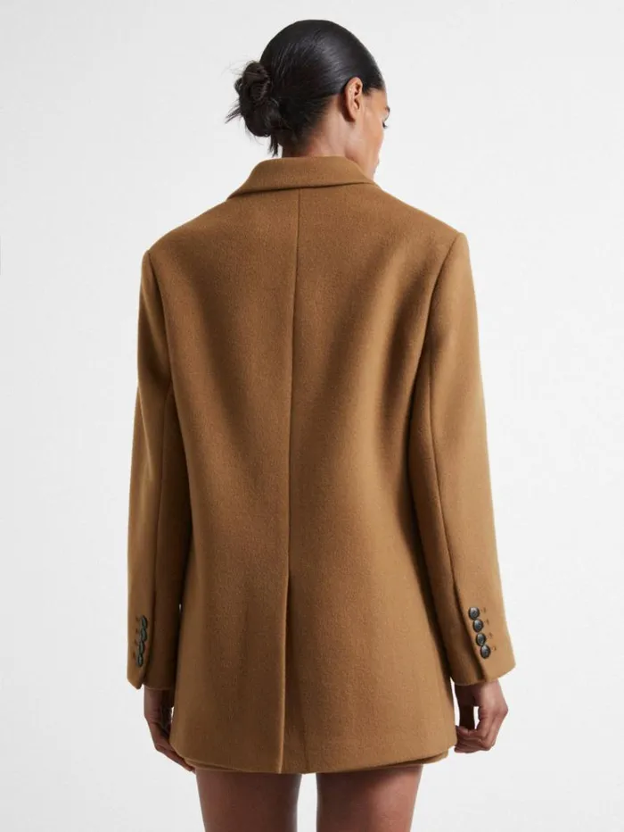 REISS Suits and Tailoring Women Atelier Virgin Wool And CamelBlend Suit Jacket Camel