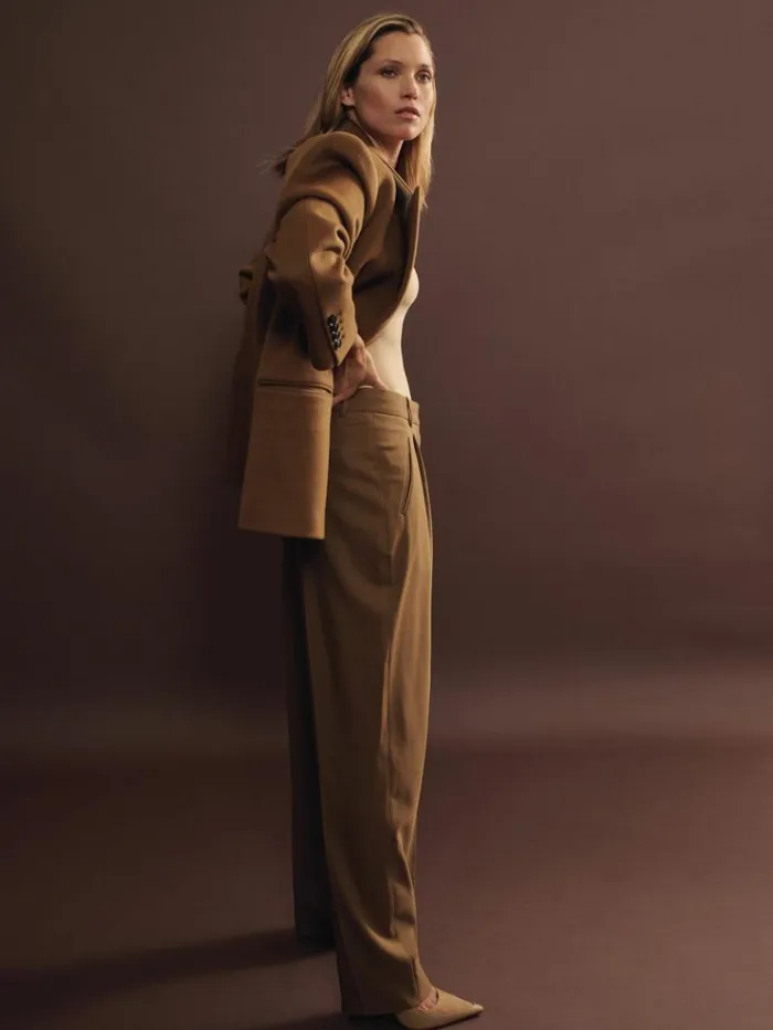 REISS Suits and Tailoring Women Atelier Virgin Wool And CamelBlend Suit Jacket Camel