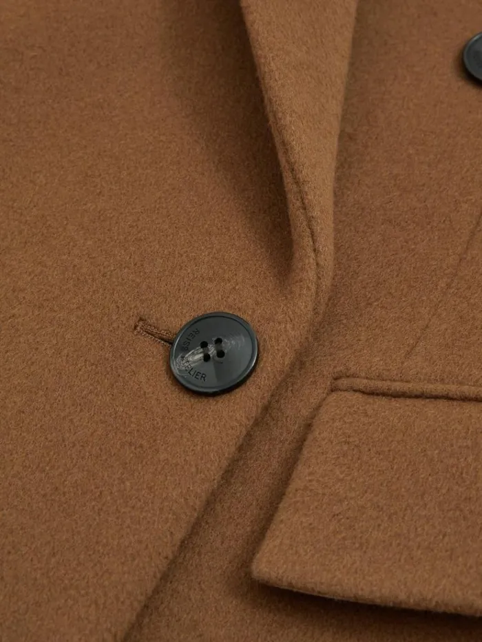 REISS Suits and Tailoring Women Atelier Virgin Wool And CamelBlend Suit Jacket Camel