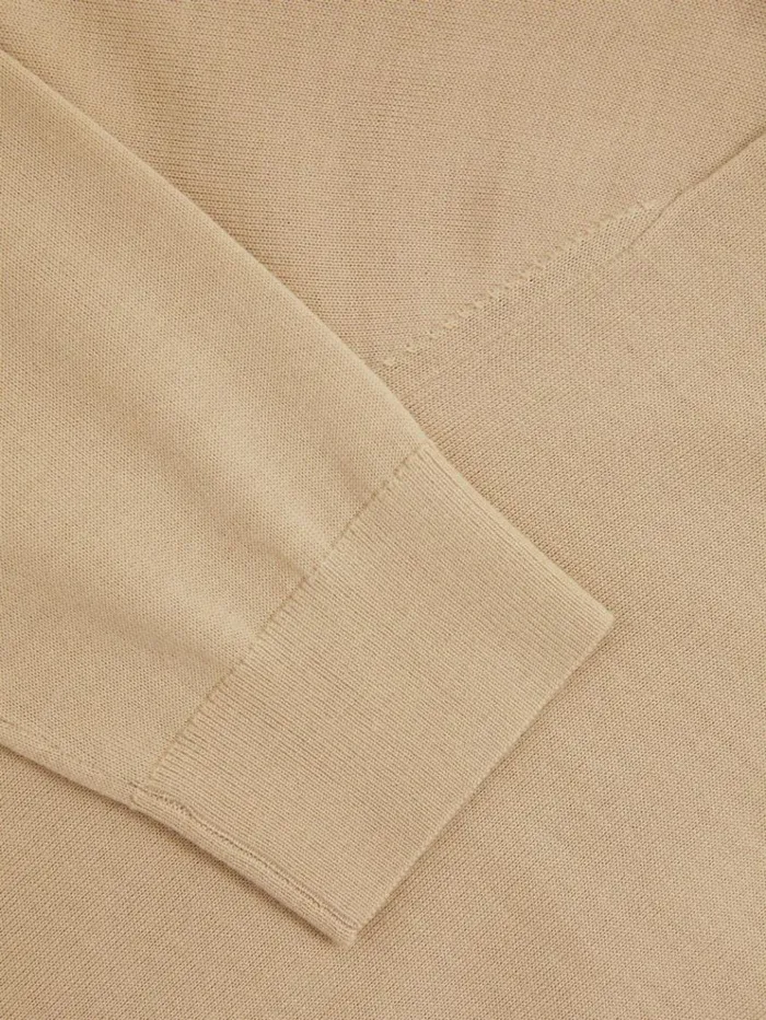 REISS Sweaters Men Merino Roll Neck Jumper Washed Stone
