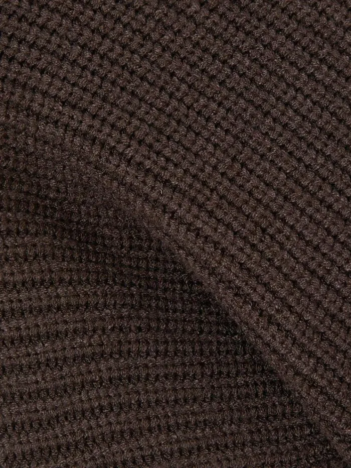 REISS Sweaters Women Good American RollNeck RibKnit Jumper Blackbrown