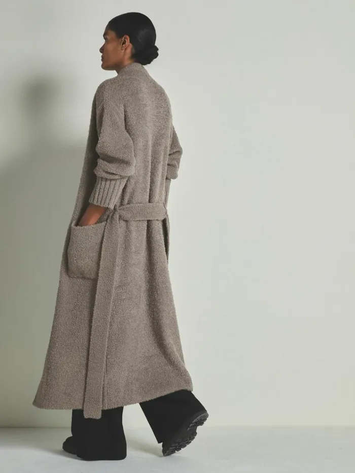 REISS Sweaters WomenMen Reiss Les 100 Ciels Boucl Cardigan With Wool Mink
