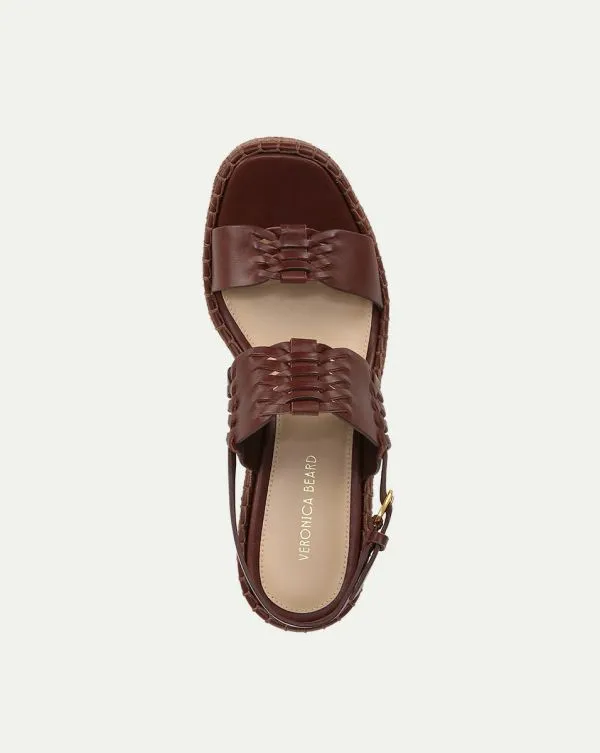 Riya Raffia Wedge Sandal Brown Women Veronica Beard Shoes Riya Raffia Wedge Sandal Brown Women Veronica Beard Shoes