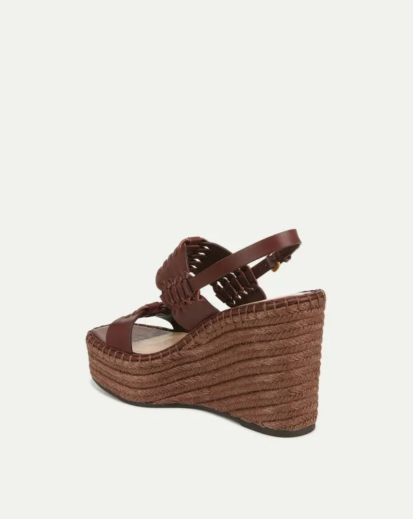 Riya Raffia Wedge Sandal Brown Women Veronica Beard Shoes Riya Raffia Wedge Sandal Brown Women Veronica Beard Shoes