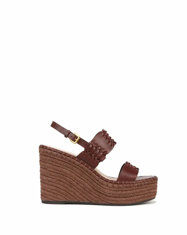 Riya Raffia Wedge Sandal Brown Women Veronica Beard Shoes Riya Raffia Wedge Sandal Brown Women Veronica Beard Shoes