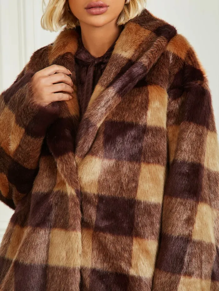 Rochelle Coat Camel And Dark Bourbon Bi Jackets and Coats GUESS Women Rochelle Coat Camel And Dark Bourbon Bi Jackets and Coats GUESS Women