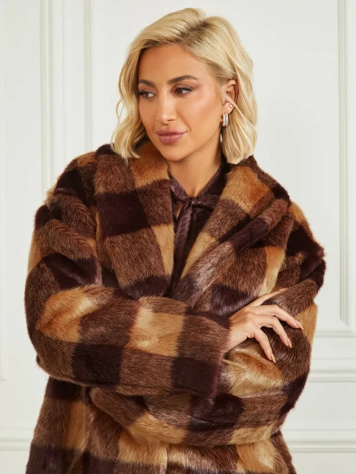 Rochelle Coat Camel And Dark Bourbon Bi Jackets and Coats GUESS Women Rochelle Coat Camel And Dark Bourbon Bi Jackets and Coats GUESS Women