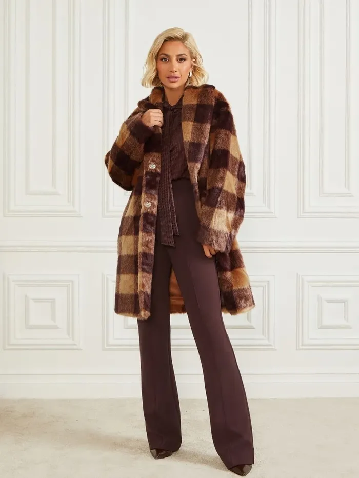 Rochelle Coat Camel And Dark Bourbon Bi Jackets and Coats GUESS Women Rochelle Coat Camel And Dark Bourbon Bi Jackets and Coats GUESS Women
