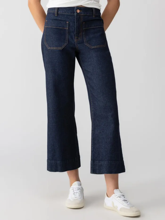 Sanctuary Clothing Denim Women The Marine Standard Rise Denim Pant Magnetic