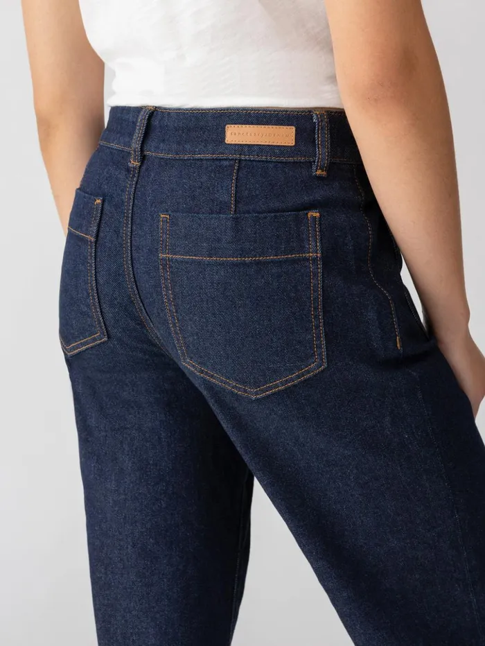 Sanctuary Clothing Denim Women The Marine Standard Rise Denim Pant Magnetic