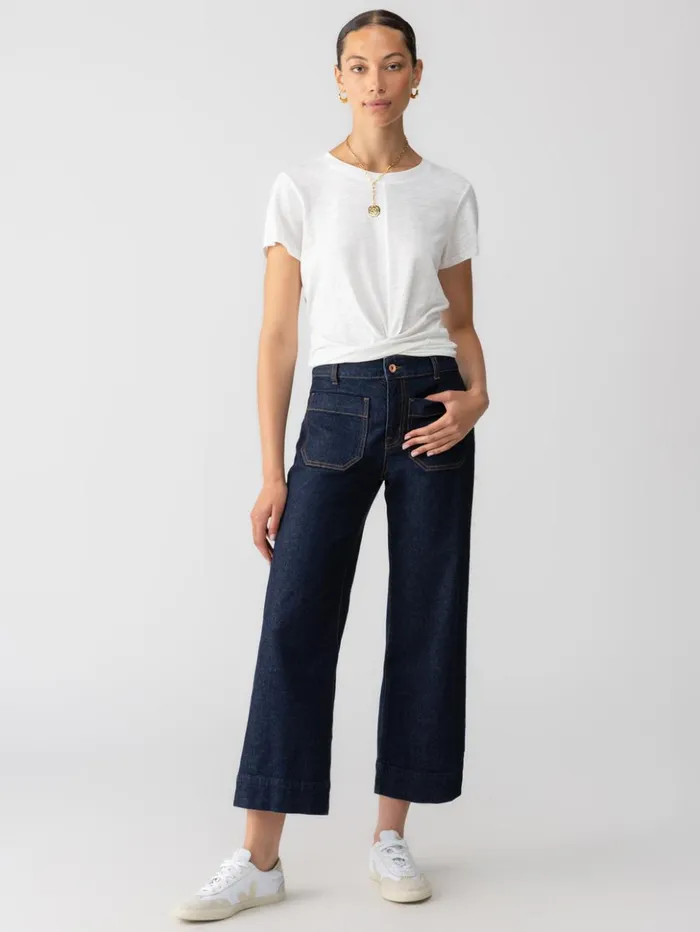 Sanctuary Clothing Denim Women The Marine Standard Rise Denim Pant Magnetic