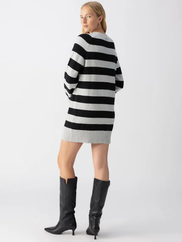 Sanctuary Clothing Dresses and Jumpsuits Women So Soft Sweater Dress Heather Grey Black Stripe Sanctuary Clothing Dresses and Jumpsuits Women So Soft Sweater Dress Heather Grey Black Stripe