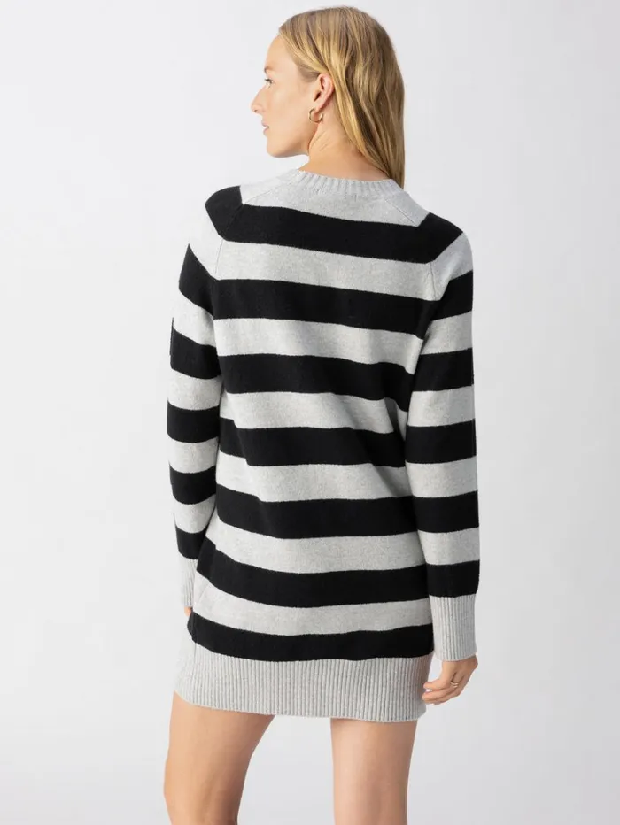 Sanctuary Clothing Dresses and Jumpsuits Women So Soft Sweater Dress Heather Grey Black Stripe Sanctuary Clothing Dresses and Jumpsuits Women So Soft Sweater Dress Heather Grey Black Stripe
