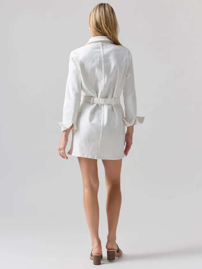 Sanctuary Clothing Dresses and Jumpsuits Women Tie Waist Denim Dress Chalk Sanctuary Clothing Dresses and Jumpsuits Women Tie Waist Denim Dress Chalk
