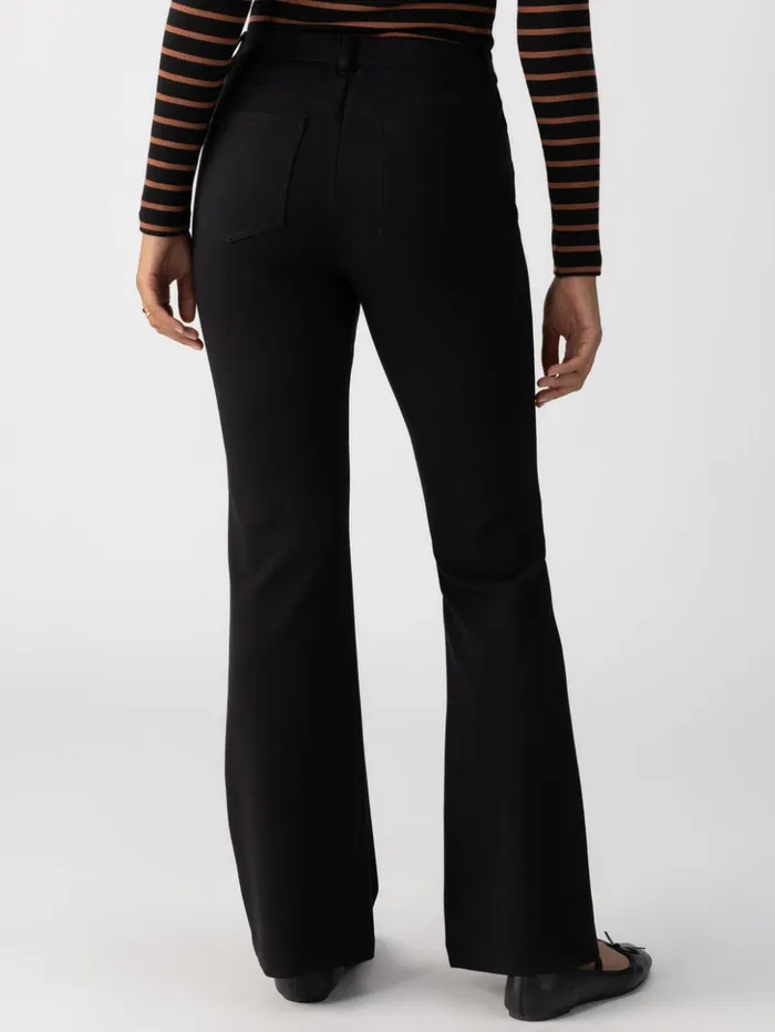Sanctuary Clothing Leggings Women Maya Flare Standard Rise Pant Black