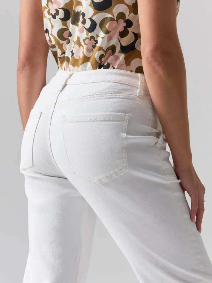 Sanctuary Clothing Pants Women Brooklyn Cargo High Rise Pant Chalk