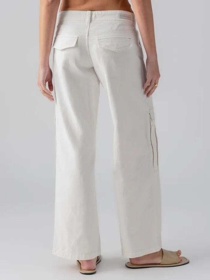 Sanctuary Clothing Pants Women Level Up Standard Rise Denim Cargo Pant Powdered Sugar Sanctuary Clothing Pants Women Level Up Standard Rise Denim Cargo Pant Powdered Sugar