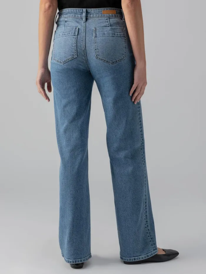 Sanctuary Clothing Pants Women Marine Extended Standard Rise Jeans Sapphire Dream