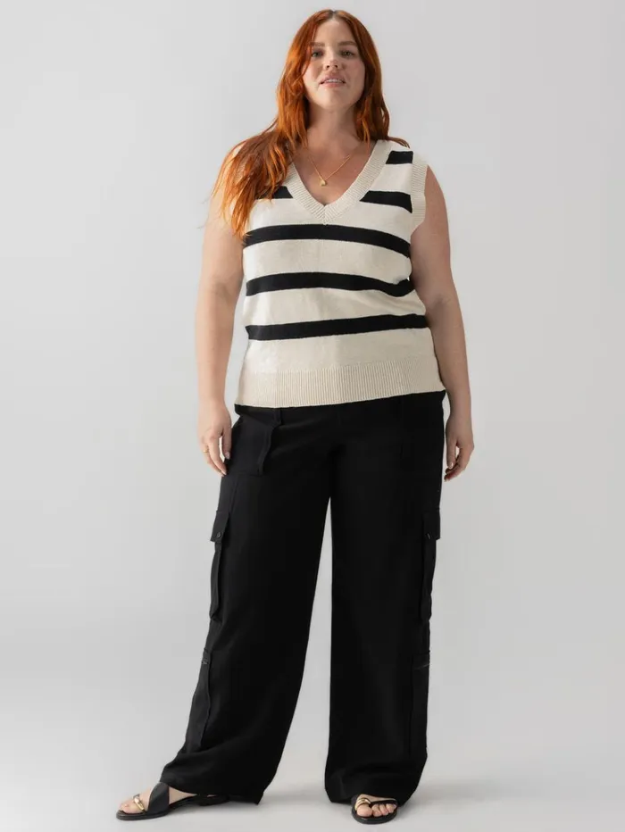 Sanctuary Clothing Pants Women OTT SemiHigh Rise Cargo Pant Black Inclusive Collection