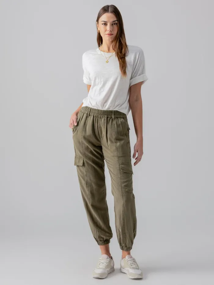 Sanctuary Clothing Pants Women Relaxed Rebel Standard Rise Pant Burnt Olive