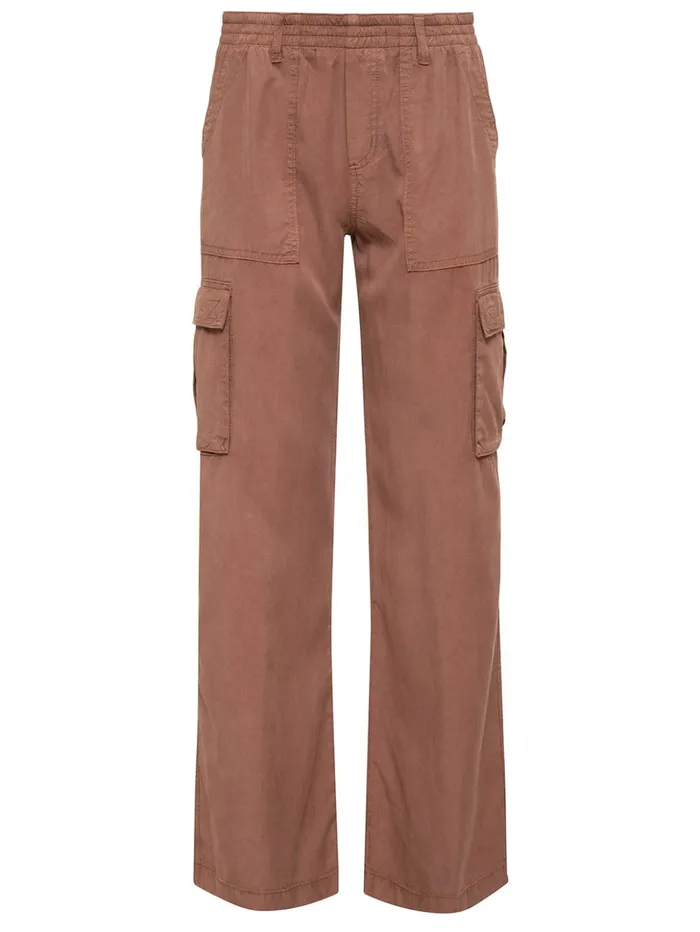 Sanctuary Clothing Pants Women Relaxed Reissue Cargo Standard Rise Pant Washed Clay