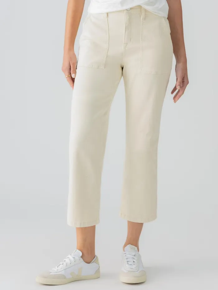 Sanctuary Clothing Pants Women Vacation Crop High Rise Pant Birch