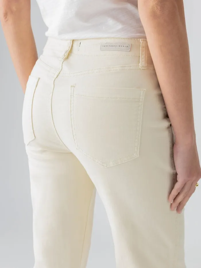 Sanctuary Clothing Pants Women Vacation Crop High Rise Pant Birch