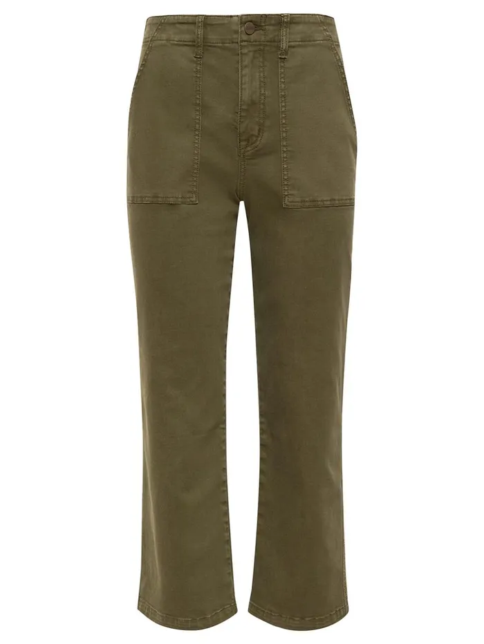 Sanctuary Clothing Pants Women Vacation Crop High Rise Pant Burnt Olive