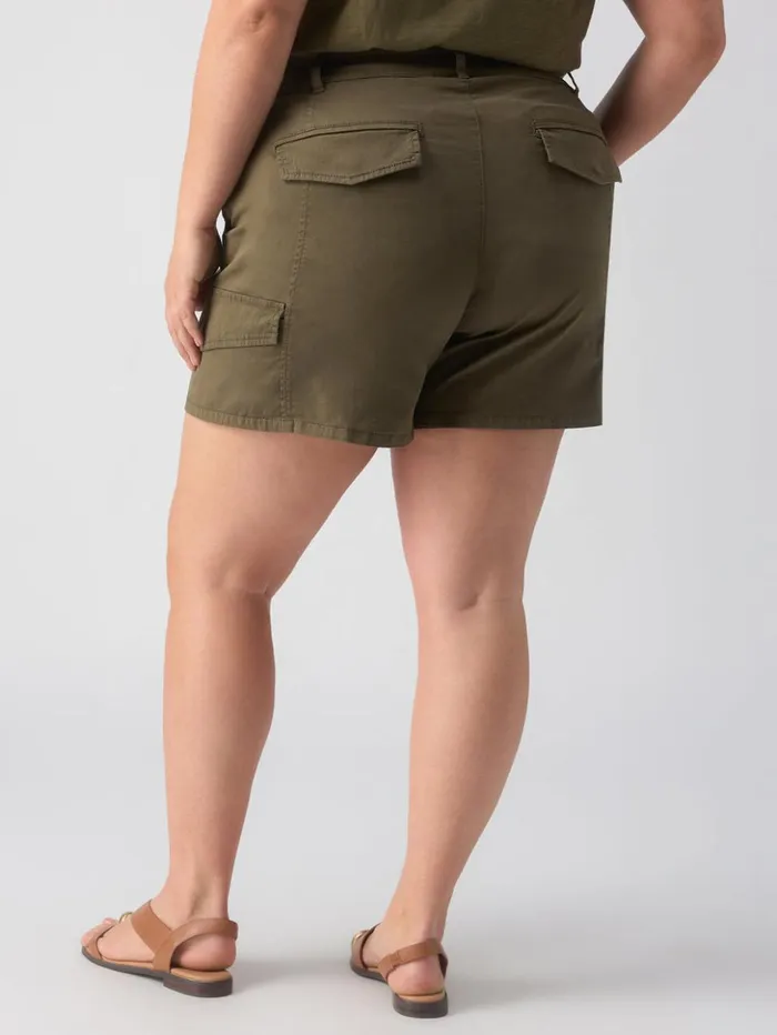 Sanctuary Clothing Shorts Women Rebel Standard Rise Short Hiker Green Inclusive Collection