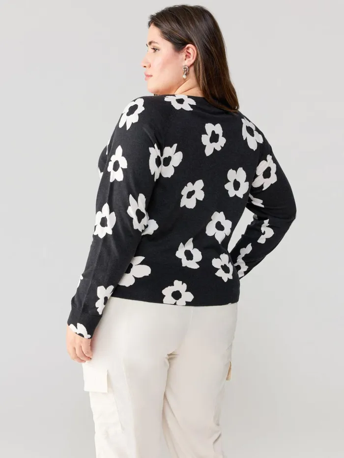 Sanctuary Clothing Sweaters and Cardis Women All Day Long Sweater Flower Pop Inclusive Collection