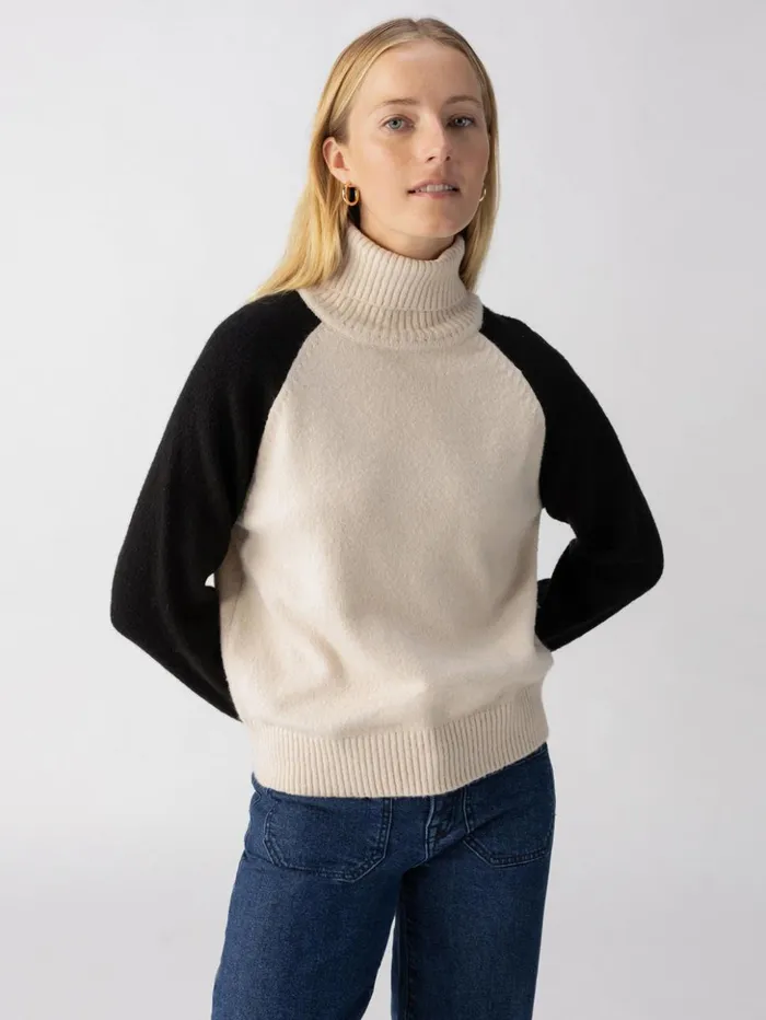 Sanctuary Clothing Sweaters and Cardis Women Cozy Day Sweater Toasted Almond Black Sanctuary Clothing Sweaters and Cardis Women Cozy Day Sweater Toasted Almond Black
