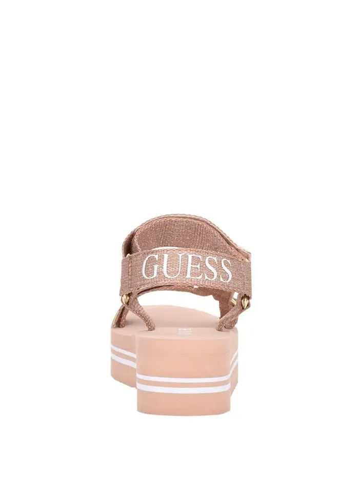 Sandals GUESS Women Avin Platform Sport Sandals Pink Multi Fabric Sandals GUESS Women Avin Platform Sport Sandals Pink Multi Fabric
