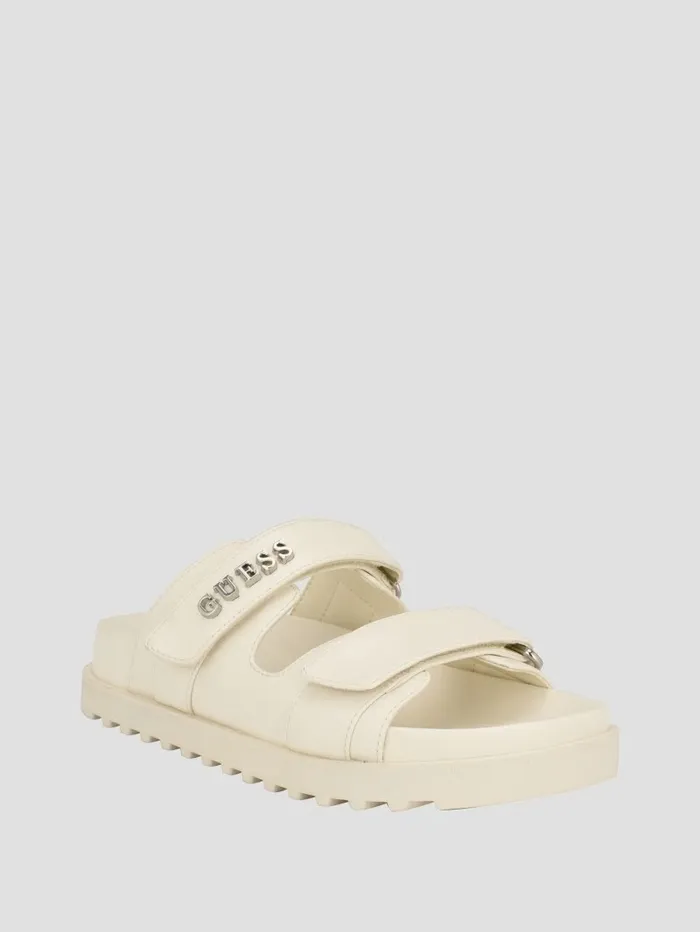 Sandals GUESS Women Fabulon TwoStrap Slides Ivory 150