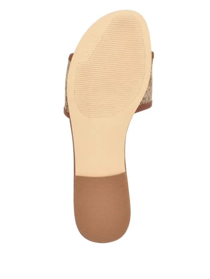 Sandals GUESS Women Hammi Logo Slide Sandals Medium Brown Sandals GUESS Women Hammi Logo Slide Sandals Medium Brown