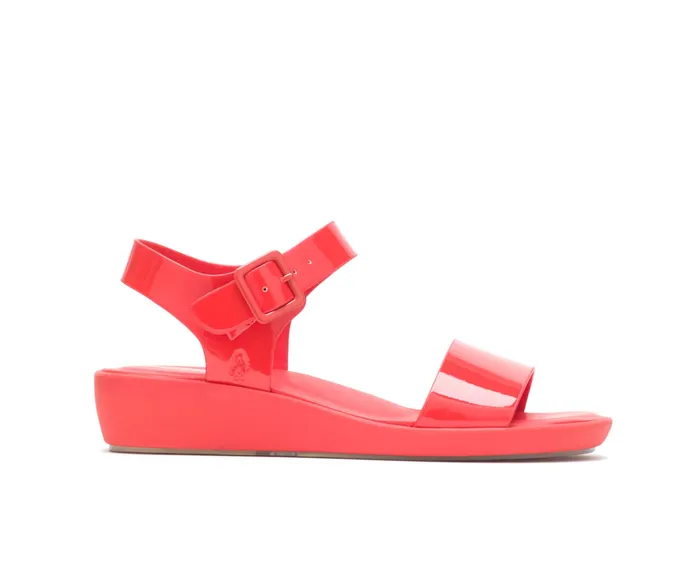 Sandals Hush Puppies Women Brite Jells Quarter Strap Sandal Fiesta Red