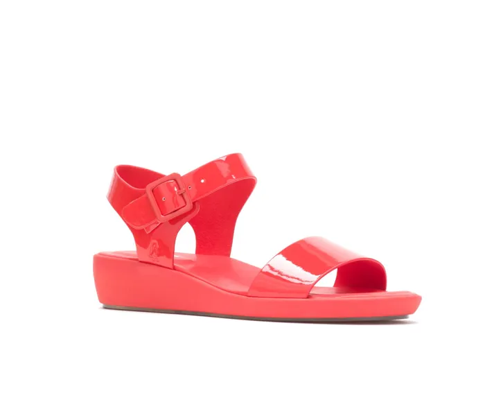 Sandals Hush Puppies Women Brite Jells Quarter Strap Sandal Fiesta Red