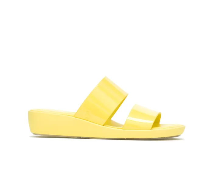 Sandals Hush Puppies Women Brite Jells Slide Sun Yellow