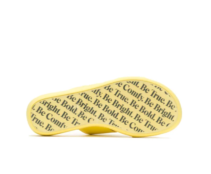 Sandals Hush Puppies Women Brite Jells Slide Sun Yellow