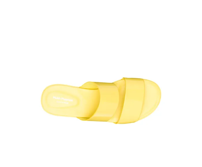 Sandals Hush Puppies Women Brite Jells Slide Sun Yellow